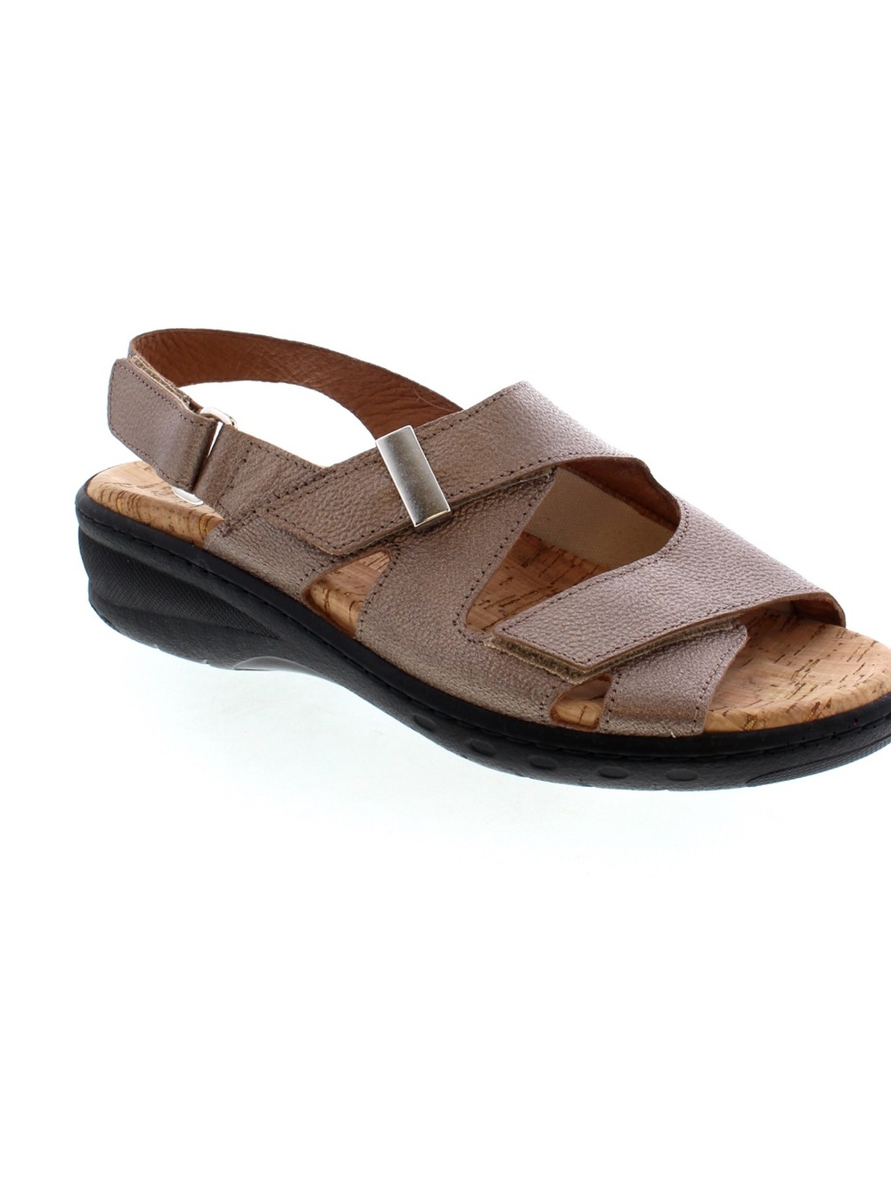 PORTOFINO ADRIANNA ND-5595 - METALLIC TAUPE, Women’s Sandals, Genuine Leather